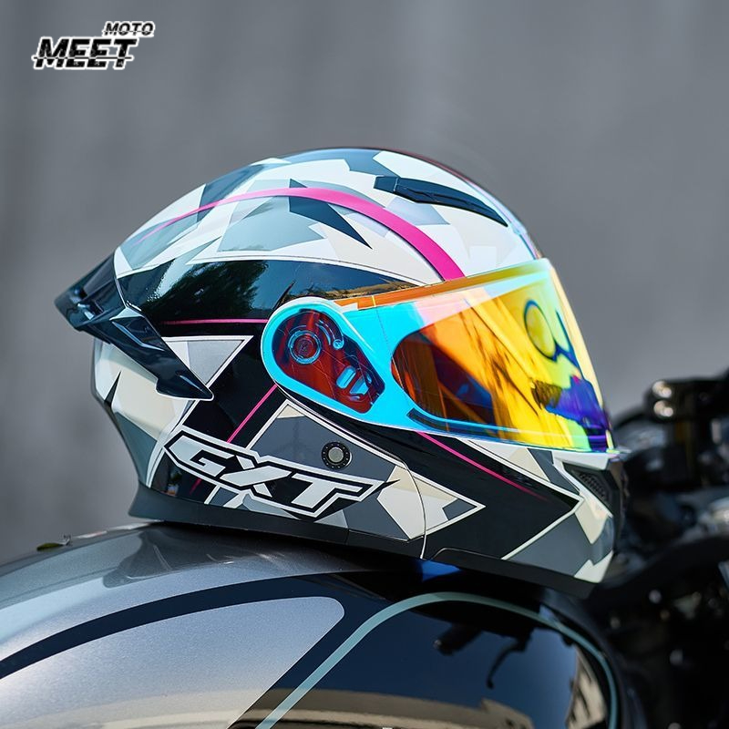 Full Face Motorcycle Helmet With Bluetooth - خوذات كاملة الوجه معتمدة من وزارة