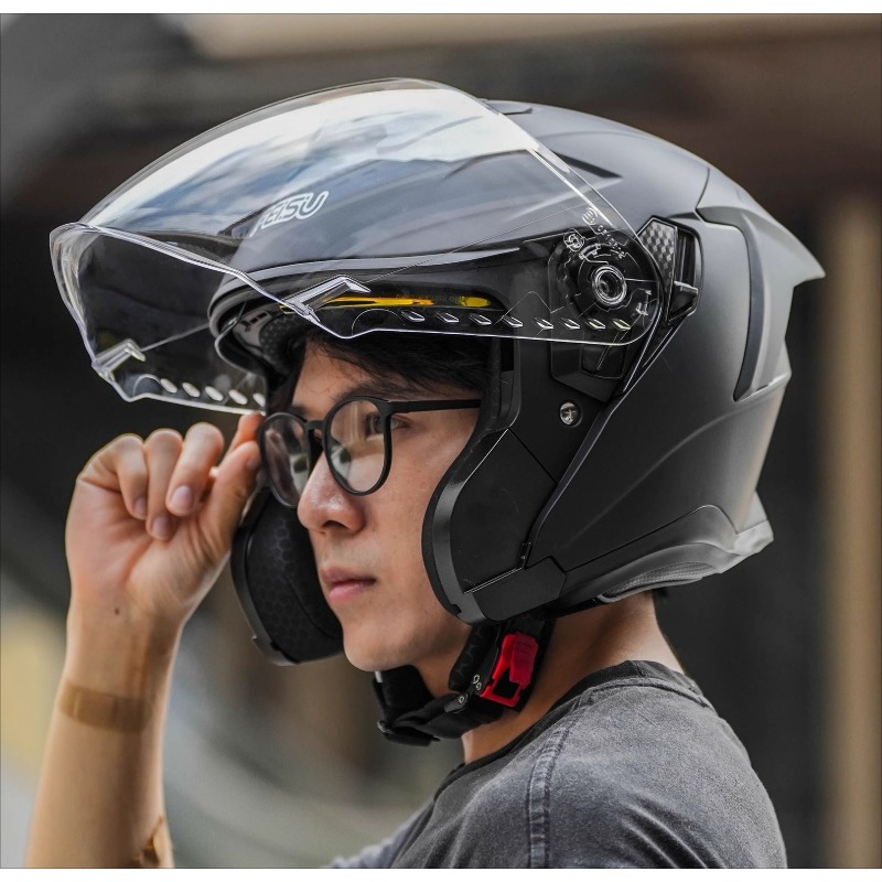 خوذات دراجات نارية جديدة بتصمي - مراجعة Full Face Motorcycle Helmet With Bluetooth وسعره