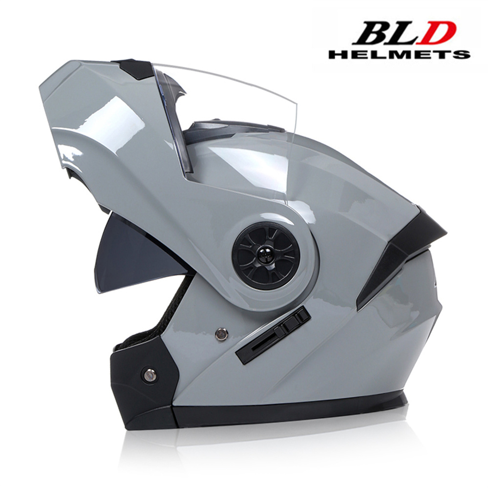 خوذة دراجة نارية بعدسة مزدوجة  - مراجعة Full Face Motorcycle Helmet With Bluetooth وسعره