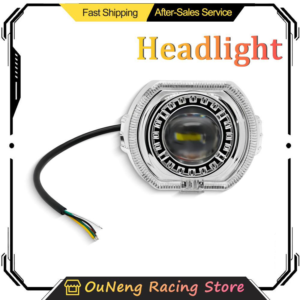 مصباح أمامي LED للدراجات النار - مراجعة Universal Motorcycle Led Headlight Projector وسعره