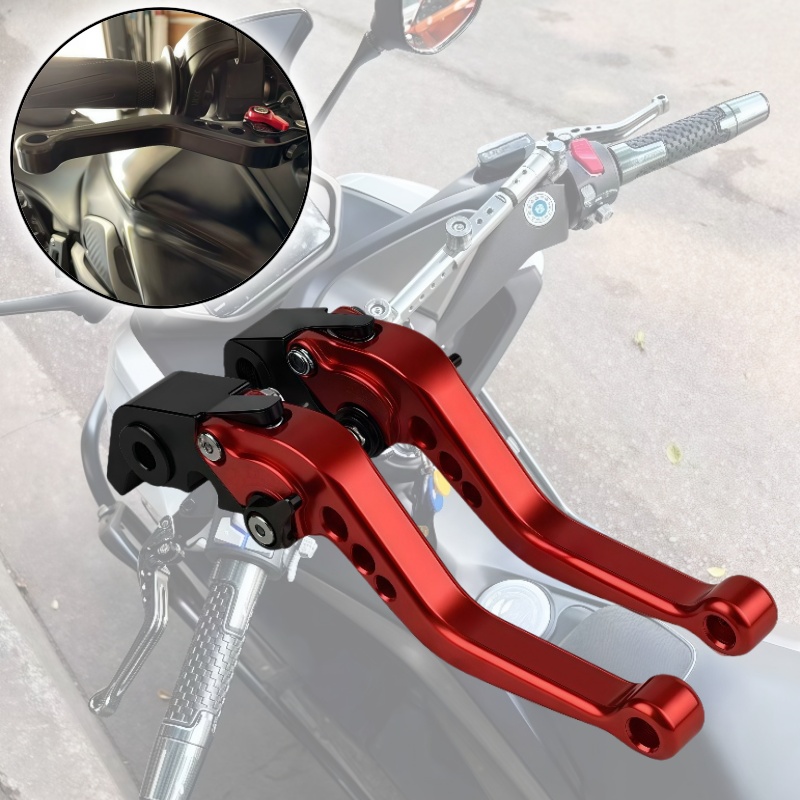 ذراع الفرامل لدراجة نارية TRIU - مراجعة Cnc Aluminum Adjustable Brake Clutch Levers وسعره