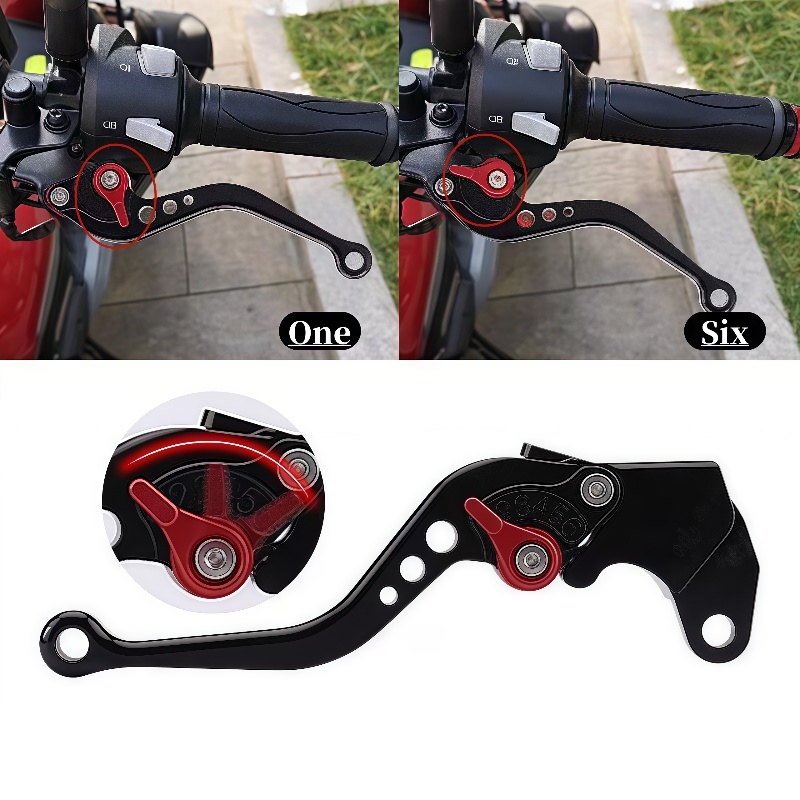 ذراع الفرامل لدراجة نارية TRIU - مراجعة Cnc Aluminum Adjustable Brake Clutch Levers وسعره