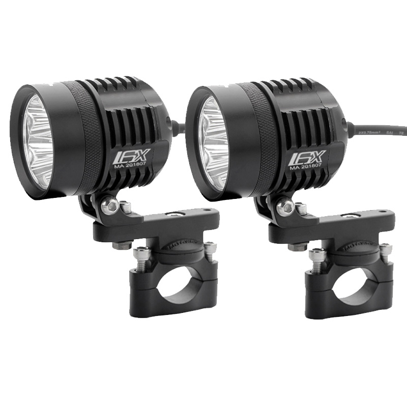مصباح ضباب إضافي LED لدراجة نا - مراجعة Universal Motorcycle Led Headlight Projector وسعره