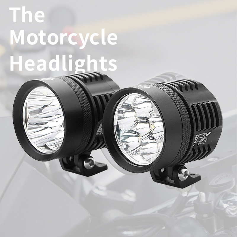 مصباح ضباب إضافي LED لدراجة نا - مراجعة Universal Motorcycle Led Headlight Projector وسعره