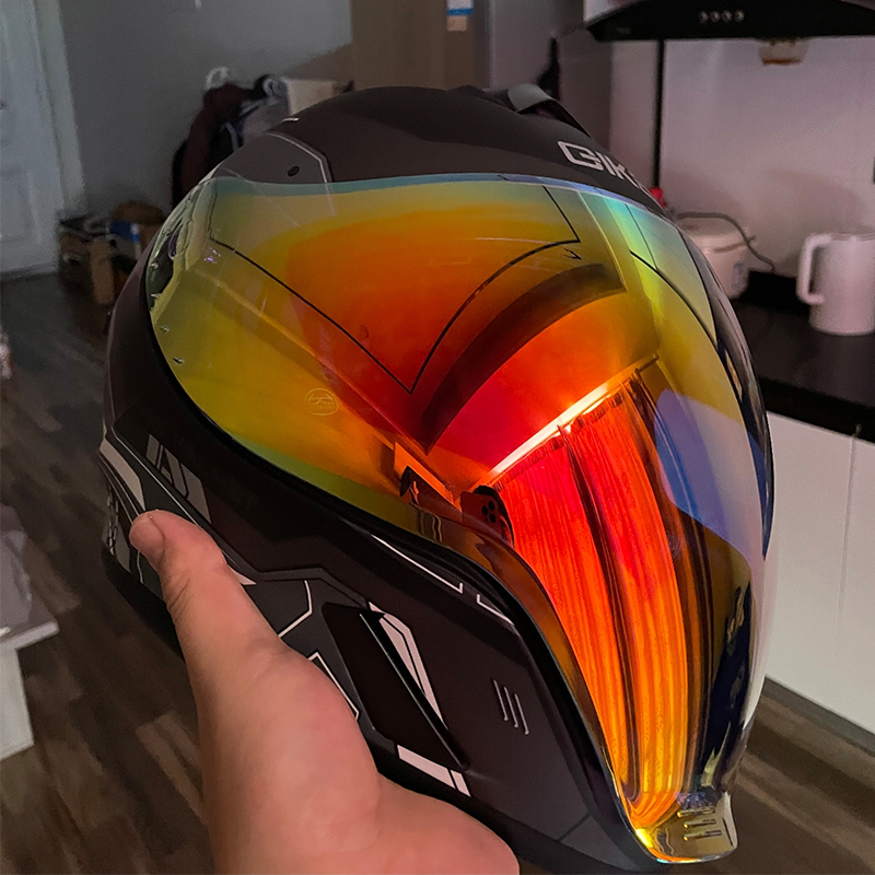 خوذة دراجة نارية كاملة الوجه م - مراجعة Full Face Motorcycle Helmet With Bluetooth وسعره