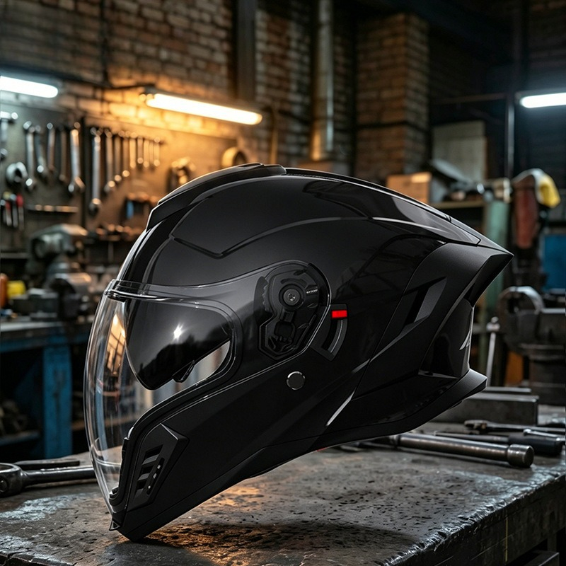خوذة دراجة نارية لجميع الفصول  - مراجعة Full Face Motorcycle Helmet With Bluetooth وسعره