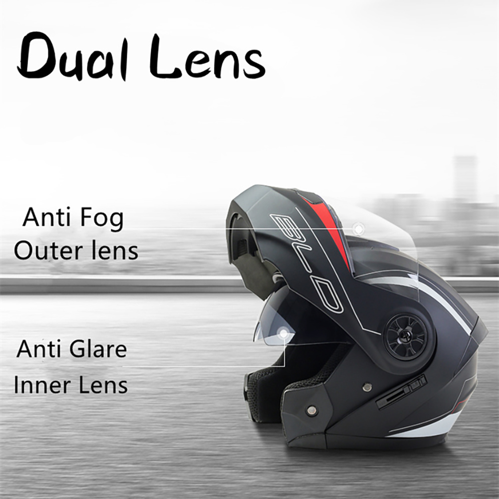 خوذة موتوكروس للدراجات النارية - مراجعة Full Face Motorcycle Helmet With Bluetooth وسعره